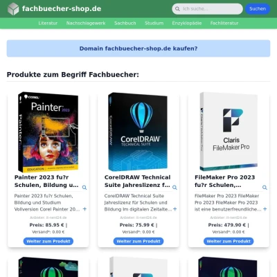 Screenshot fachbuecher-shop.de