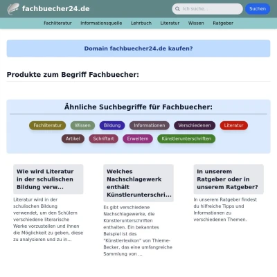 Screenshot fachbuecher24.de