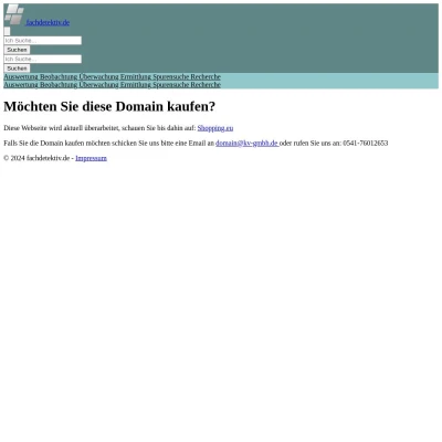 Screenshot fachdetektiv.de