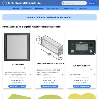 Screenshot fachinformatiker-info.de