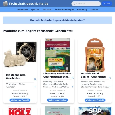 Screenshot fachschaft-geschichte.de