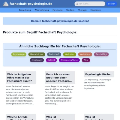 Screenshot fachschaft-psychologie.de