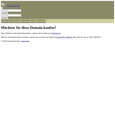 Screenshot fachspezifisch.de