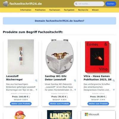 Screenshot fachzeitschrift24.de