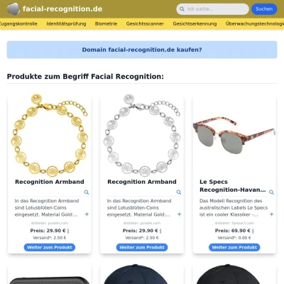 Screenshot facial-recognition.de