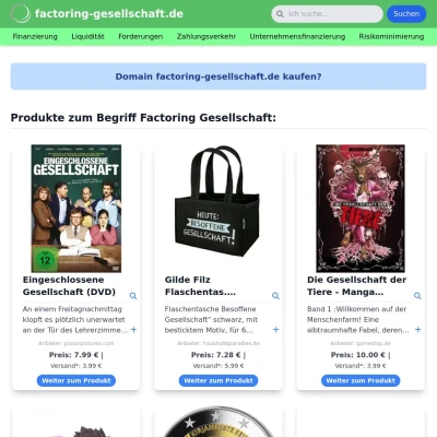 Screenshot factoring-gesellschaft.de