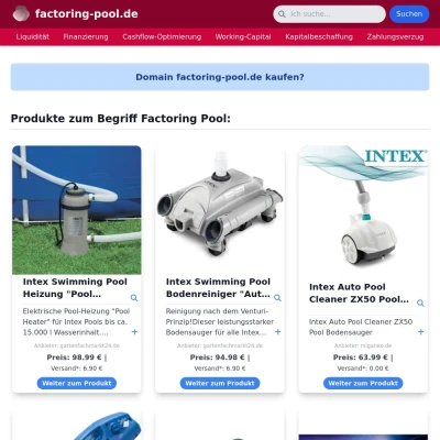 Screenshot factoring-pool.de