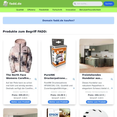 Screenshot fadd.de