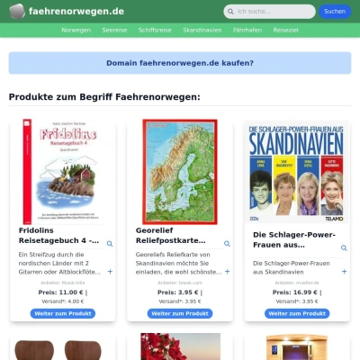 Screenshot faehrenorwegen.de