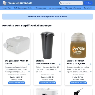 Screenshot faekalienpumpe.de