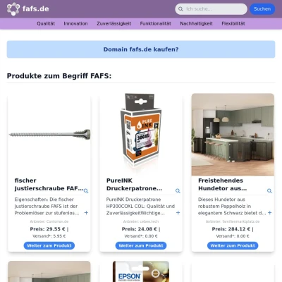 Screenshot fafs.de