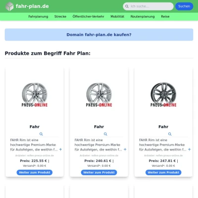 Screenshot fahr-plan.de