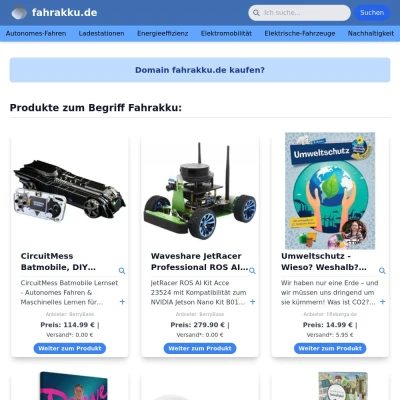 Screenshot fahrakku.de