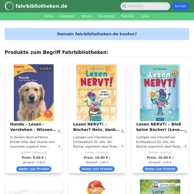 Screenshot fahrbibliotheken.de