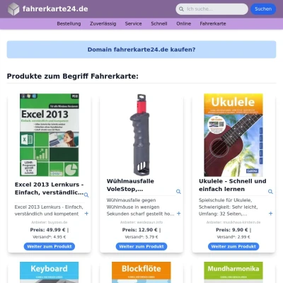 Screenshot fahrerkarte24.de