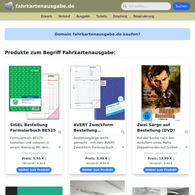 Screenshot fahrkartenausgabe.de