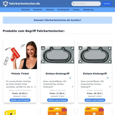 Screenshot fahrkartenlocher.de