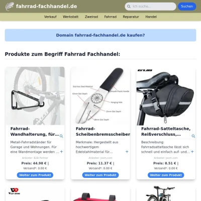 Screenshot fahrrad-fachhandel.de