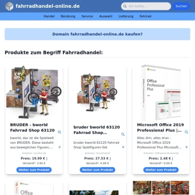 Screenshot fahrradhandel-online.de