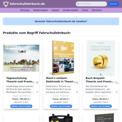 Screenshot fahrschullehrbuch.de