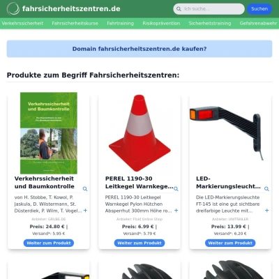 Screenshot fahrsicherheitszentren.de