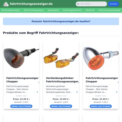 Screenshot fahrtrichtungsanzeiger.de