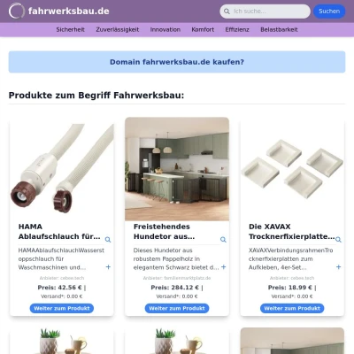 Screenshot fahrwerksbau.de