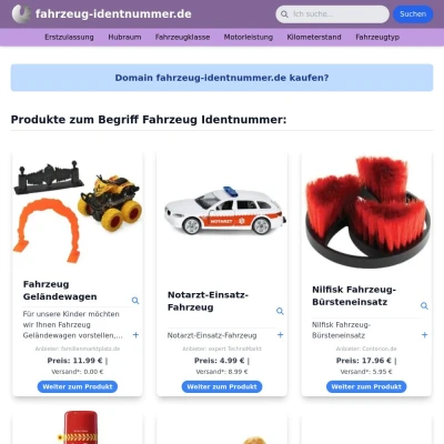 Screenshot fahrzeug-identnummer.de