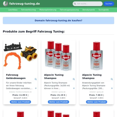 Screenshot fahrzeug-tuning.de