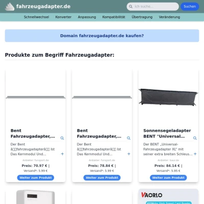 Screenshot fahrzeugadapter.de