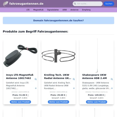 Screenshot fahrzeugantennen.de