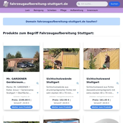 Screenshot fahrzeugaufbereitung-stuttgart.de