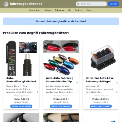 Screenshot fahrzeugbesitzer.de