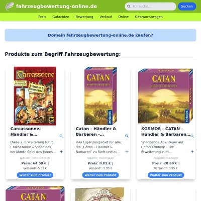 Screenshot fahrzeugbewertung-online.de