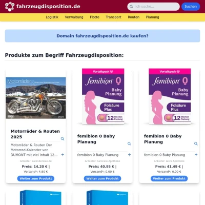 Screenshot fahrzeugdisposition.de