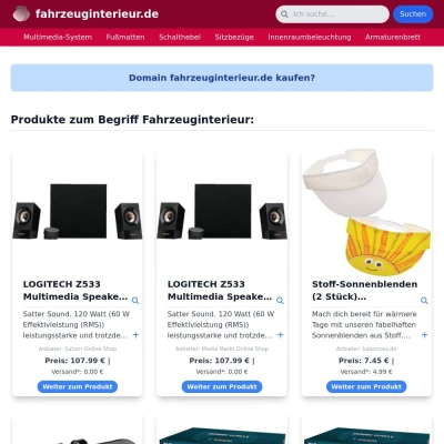 Screenshot fahrzeuginterieur.de