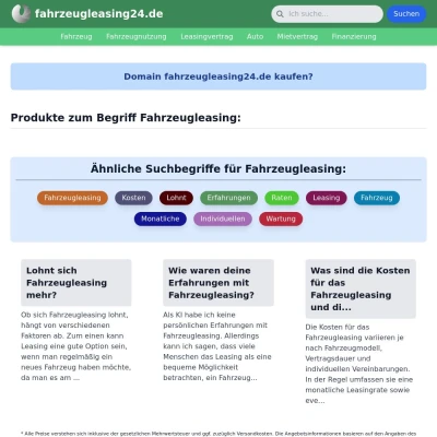 Screenshot fahrzeugleasing24.de