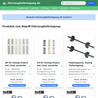 Screenshot fahrzeugtieferlegung.de