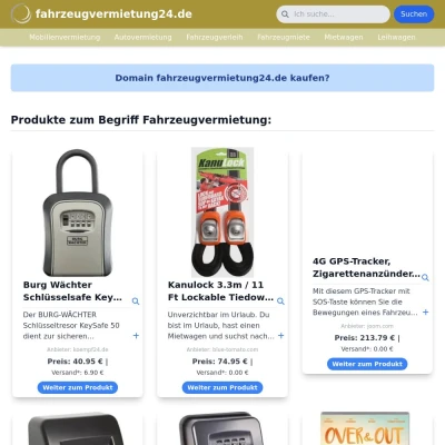 Screenshot fahrzeugvermietung24.de