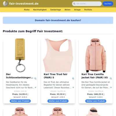 Screenshot fair-investment.de