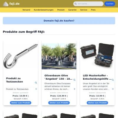 Screenshot faji.de