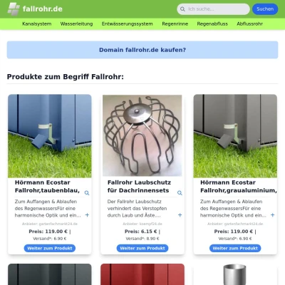 Screenshot fallrohr.de
