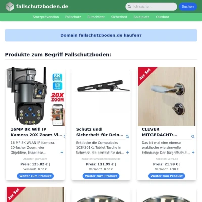 Screenshot fallschutzboden.de