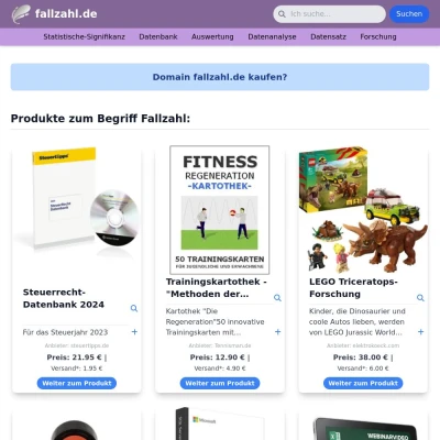 Screenshot fallzahl.de