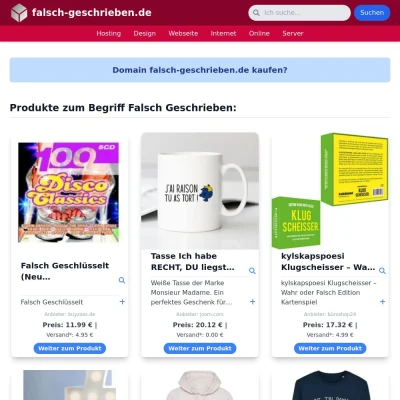 Screenshot falsch-geschrieben.de