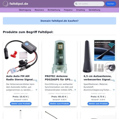 Screenshot faltdipol.de