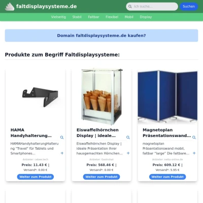 Screenshot faltdisplaysysteme.de