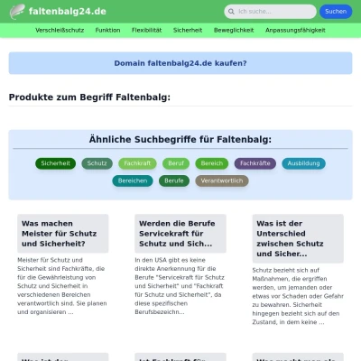 Screenshot faltenbalg24.de