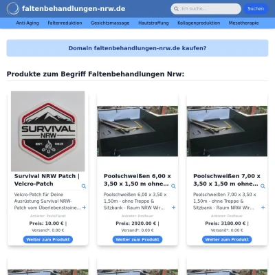 Screenshot faltenbehandlungen-nrw.de