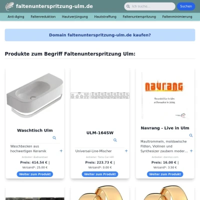 Screenshot faltenunterspritzung-ulm.de